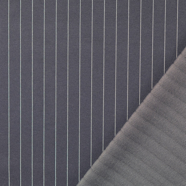 Punta di Roma fabric Navy yarn dyed 