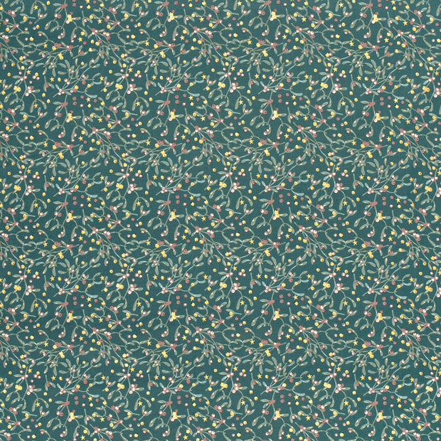 Cotton Poplin fabric Petrol 