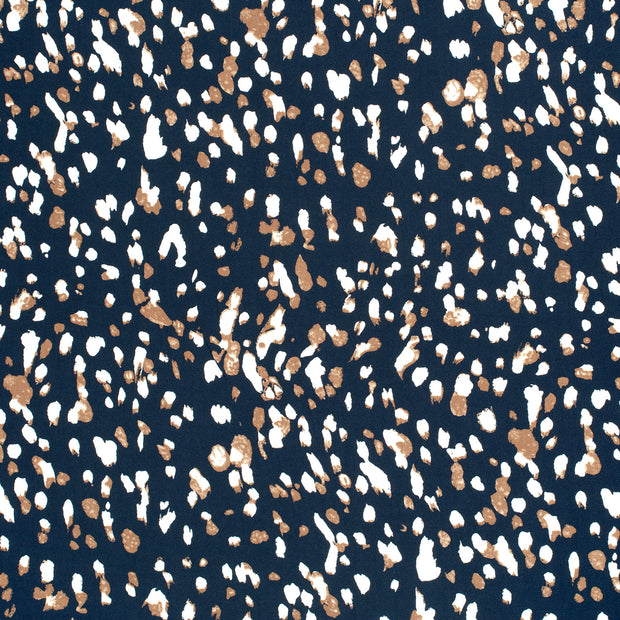 Viscose Twill fabric Navy matte 