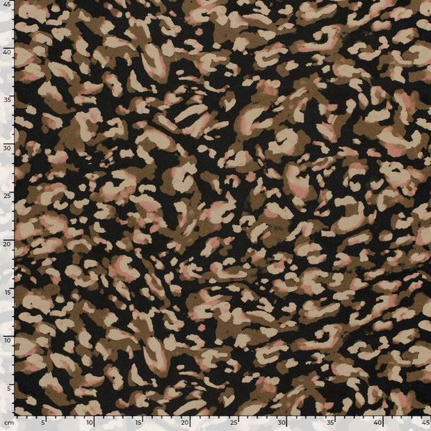 Punta di Roma fabric Abstract Black