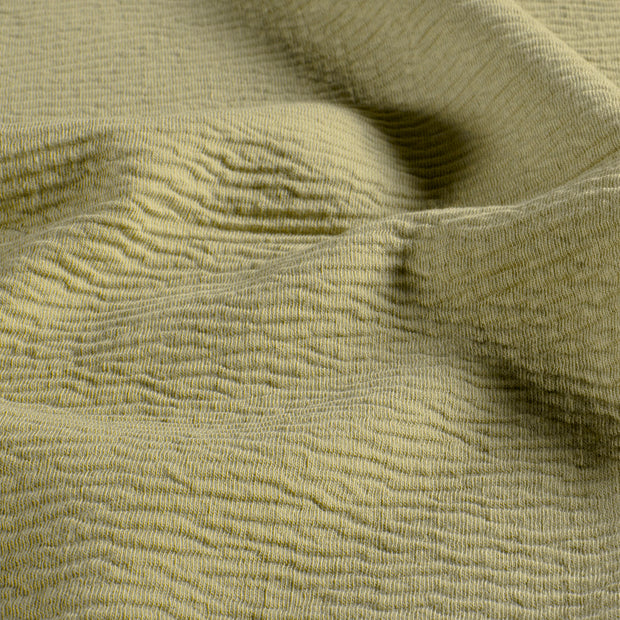 Knitted tela Unicolor Verde oliva