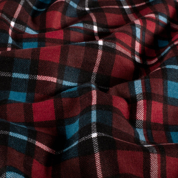Flannel fabric Checks Red
