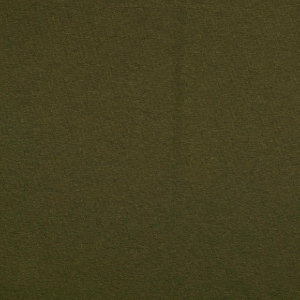 Alphen Fleece fabric Olive Green soft 