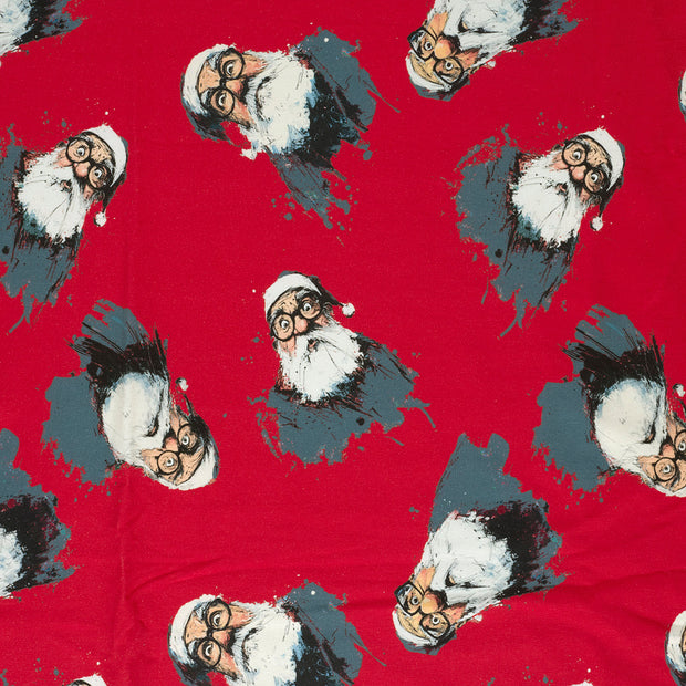 French Terry fabric Red 