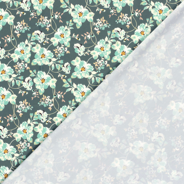 Swimwear Jersey UPF50 Recycled fabric Flowers digital printed 