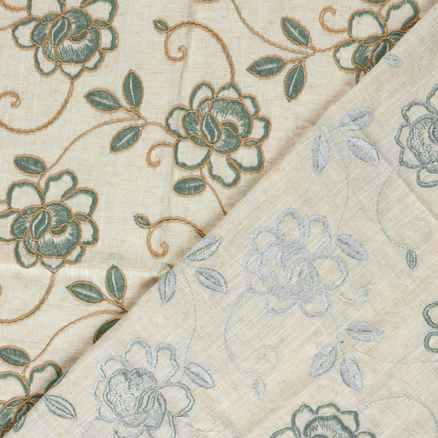 fabric Flowers embroidered 