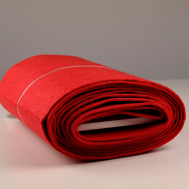 Felt fabric Red 