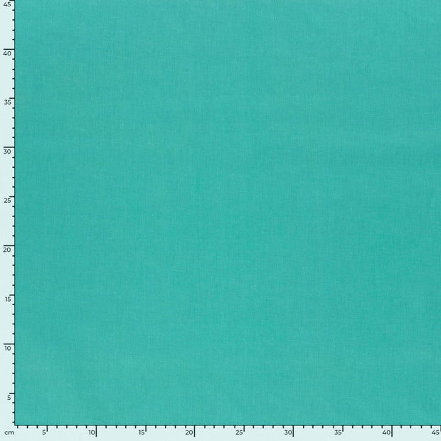 Cretonne fabric Unicolour Petrol