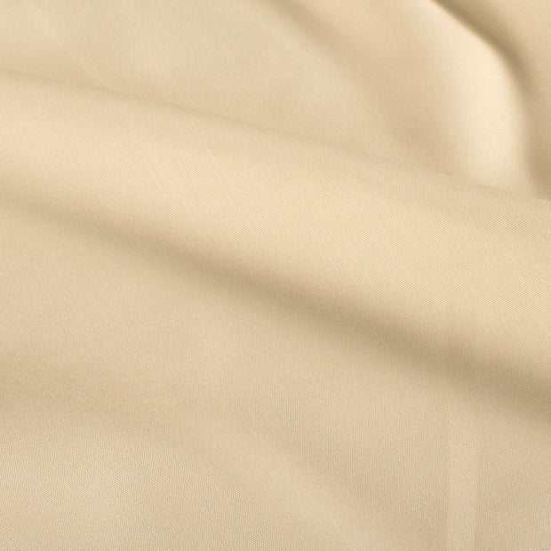 Cotton Poplin GOTS organic fabric Unicolour Beige