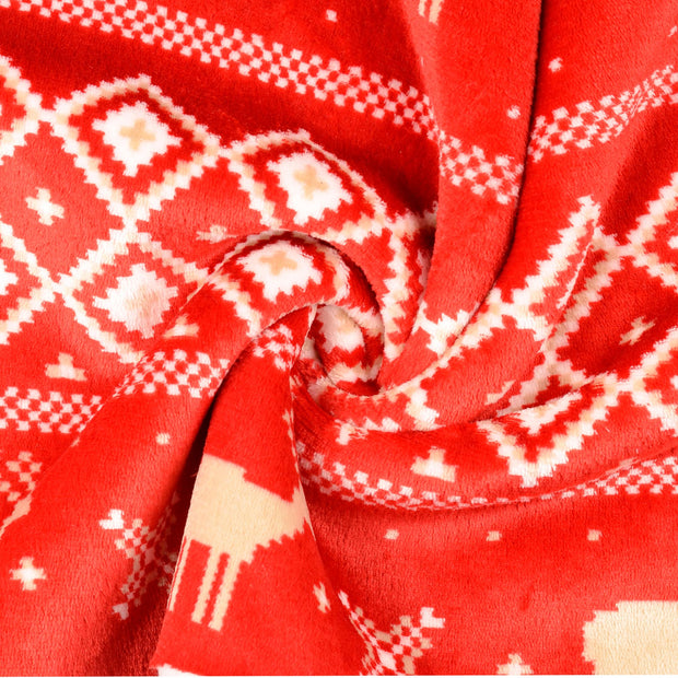 Fleece fabrik Rot 