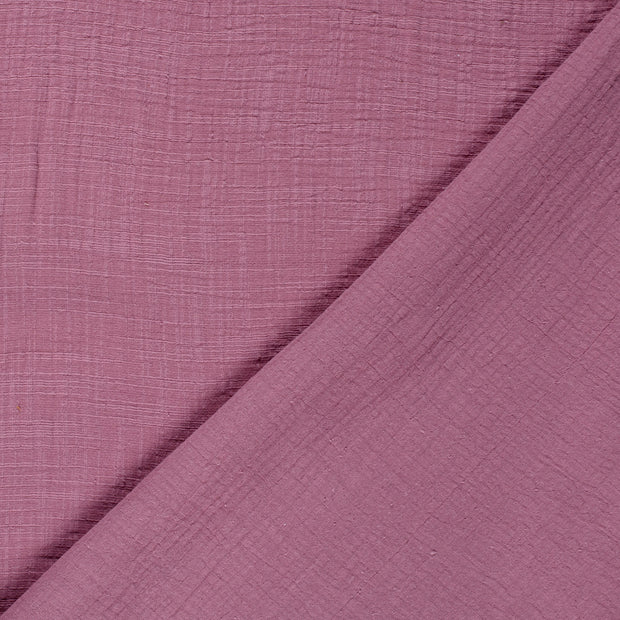 Muslin fabric Unicolour slub 