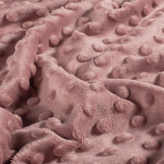 Minky fabric Unicolour Mauve