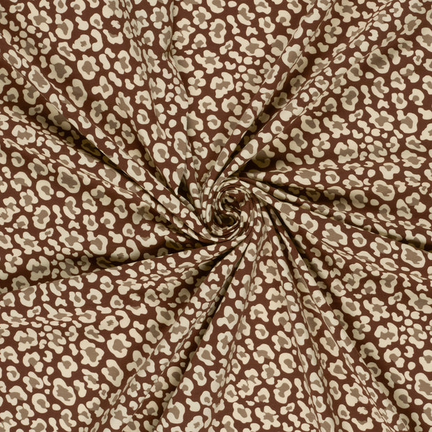 Jersey fabric Brique printed 