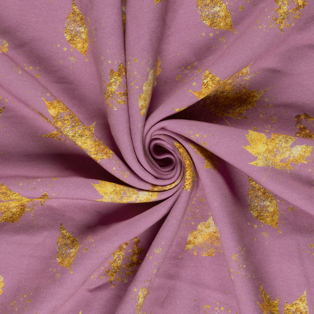 Jogging fabric Old Pink digital printed 