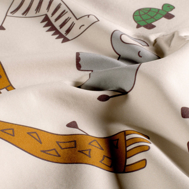 Softshell fabric Animals Beige