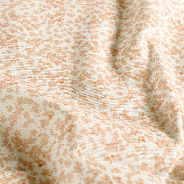 Twill fabric Flowers Brown