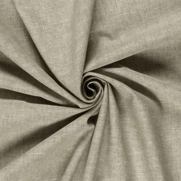 Chambré fabric Melange Khaki Green