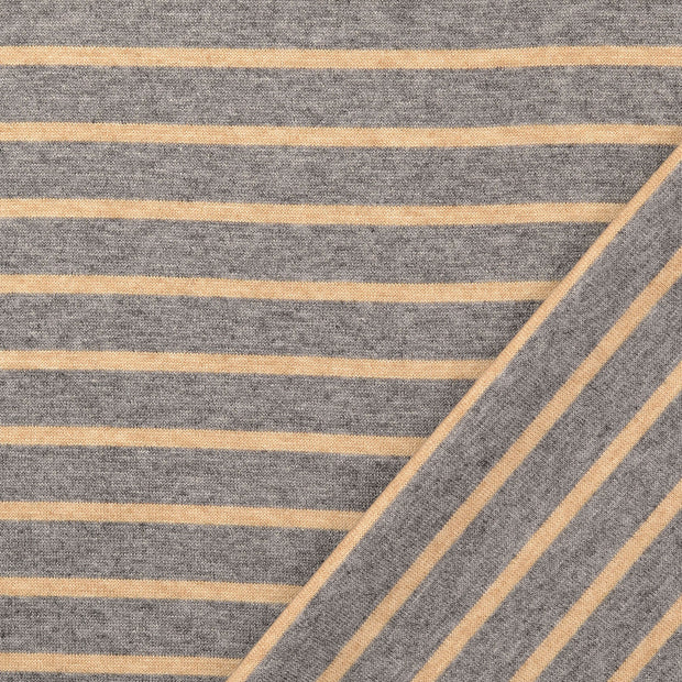 Heavy Knit tela Gris jacquard 