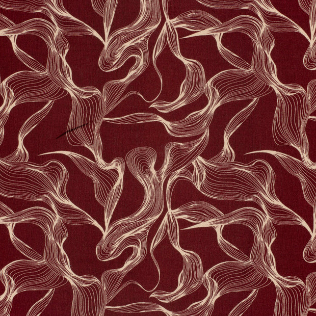 Borken Crepe fabric Bordeaux matte 