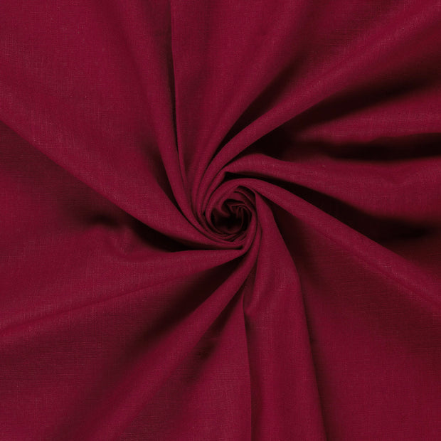 Lino tela Rojo oscuro 