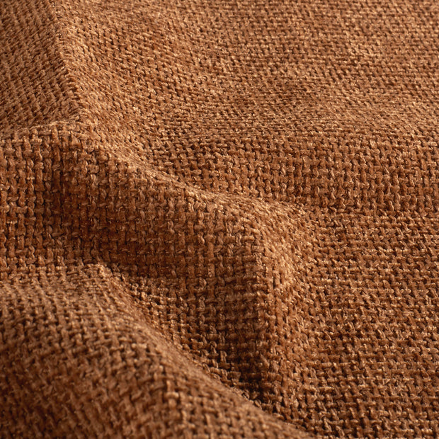Chenille fabric Unicolour Brique