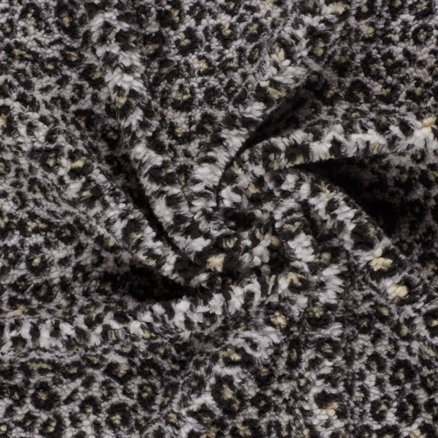 Sherpa Fleece fabric Beige jacquard 