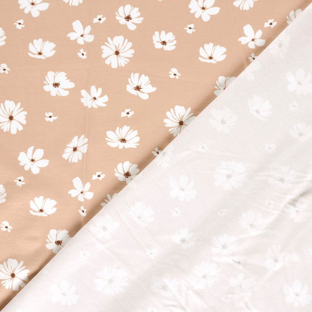 Jersey fabric Flowers printed 