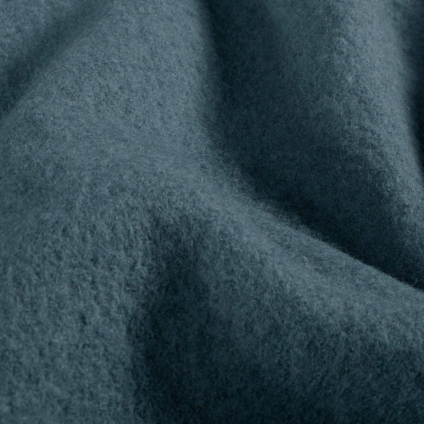 Wool Boucle fabric Unicolour Steel Blue