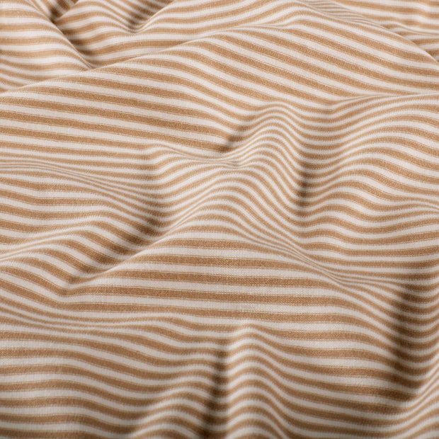 Cotton Jersey Yarn Dyed fabric Stripes Nude