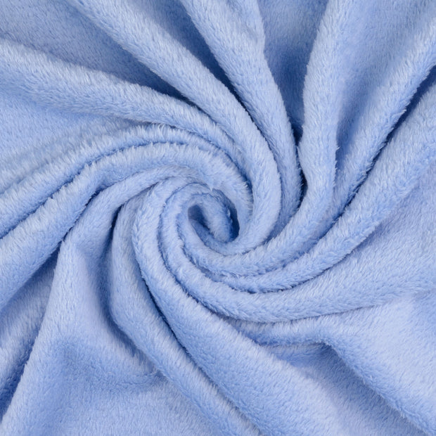 Coral Fleece fabric Light Blue 