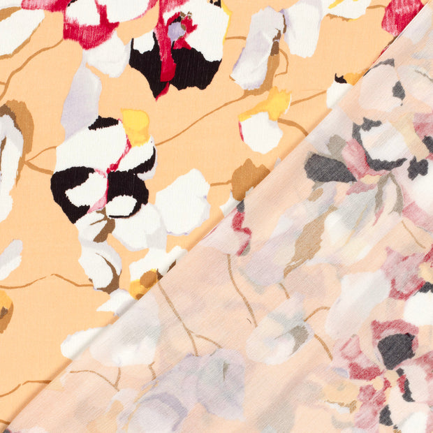 Borken Crepe fabric Abstract printed 