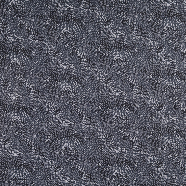 Cotton Poplin fabric Checks Black