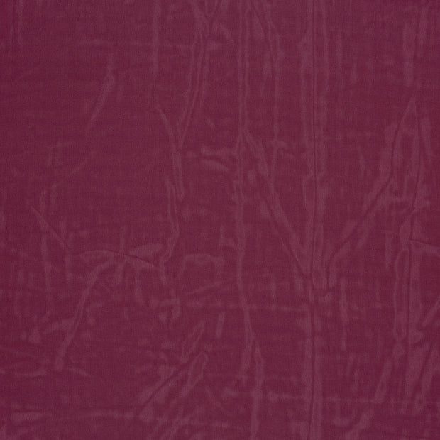 Chiffon fabrik Bordeauxrot halb transparent 