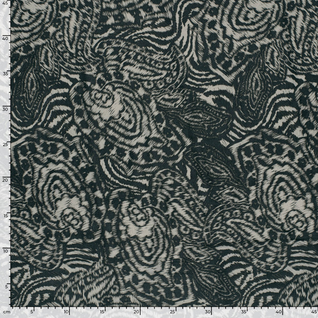 Satin Velvet fabric Abstract Grey