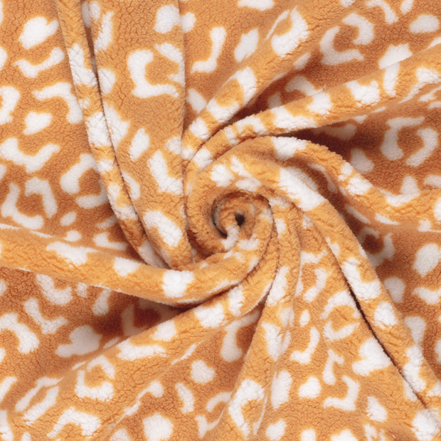 Sherpa Fleece fabric Light Pink printed 