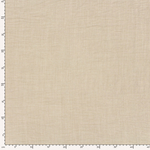 Linen Look fabric Unicolour Beige