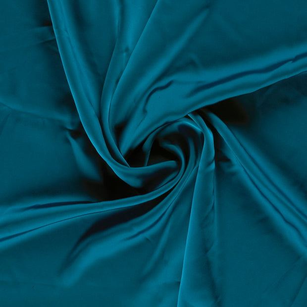 Satin fabric Petrol 