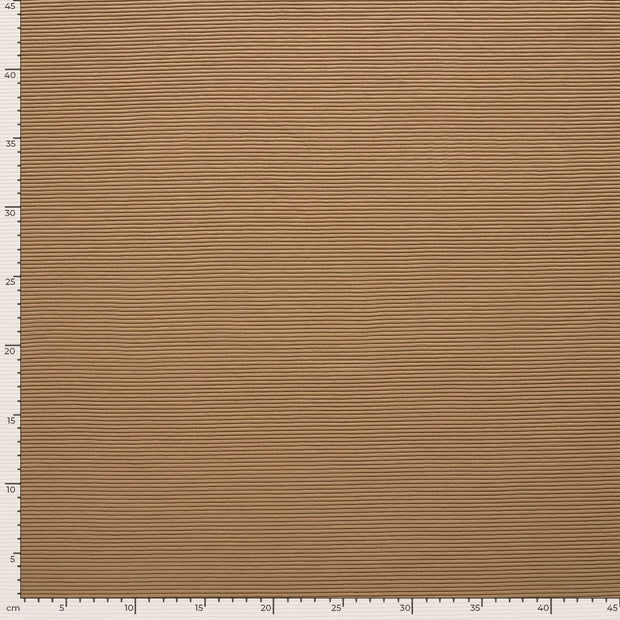 Ottoman jersey tissu Unicolore Nude