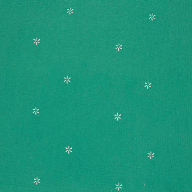 Muslin fabric Green matte 