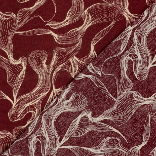 Borken Crepe fabric Abstract printed 