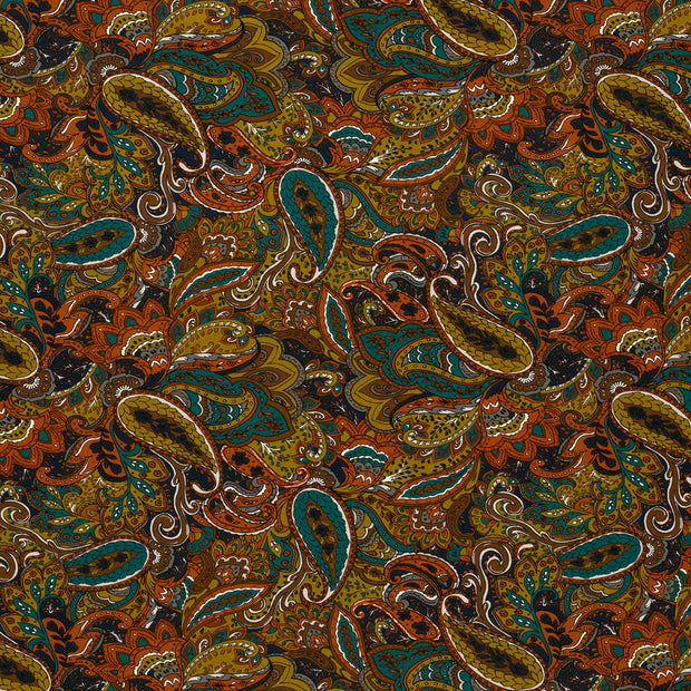 Viscose Vortex Jersey fabric Indigo matte 