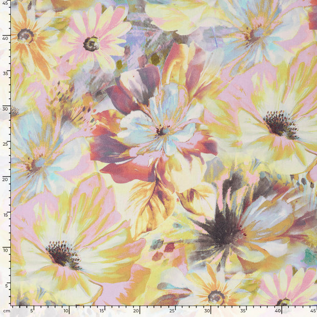  fabric Flowers Raspberry