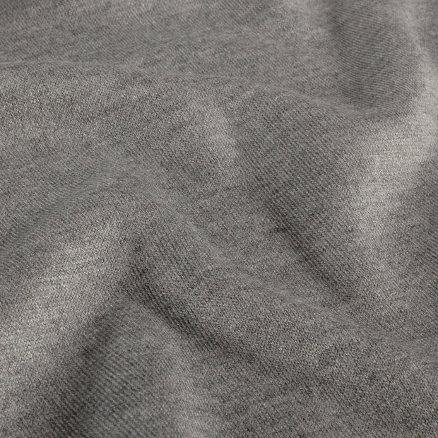 Poly Viscose Jersey fabrik Melange Grau