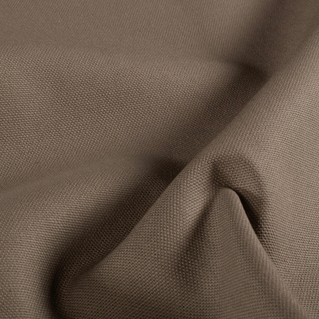 Canvas fabric Unicolour Taupe Grey