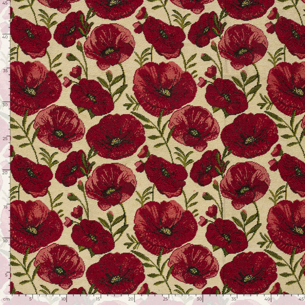 Gobeline fabrik Blumen Beige
