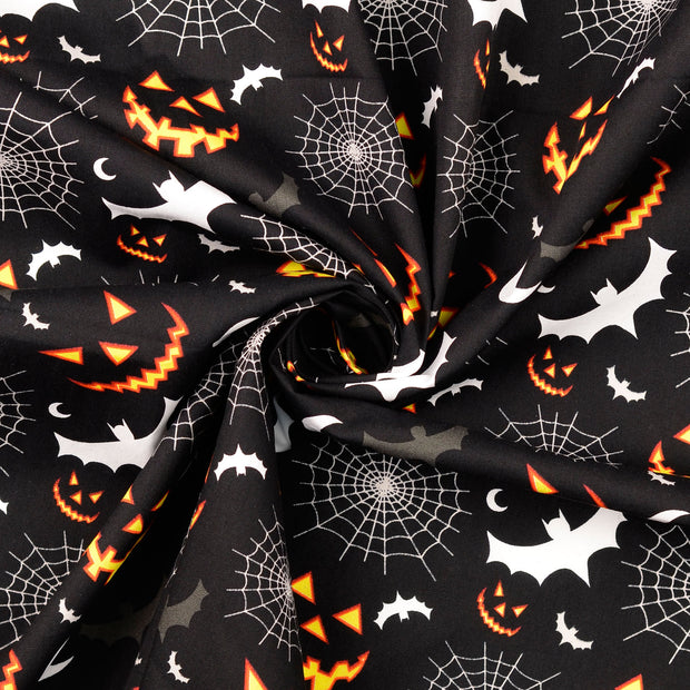  fabric Black printed 