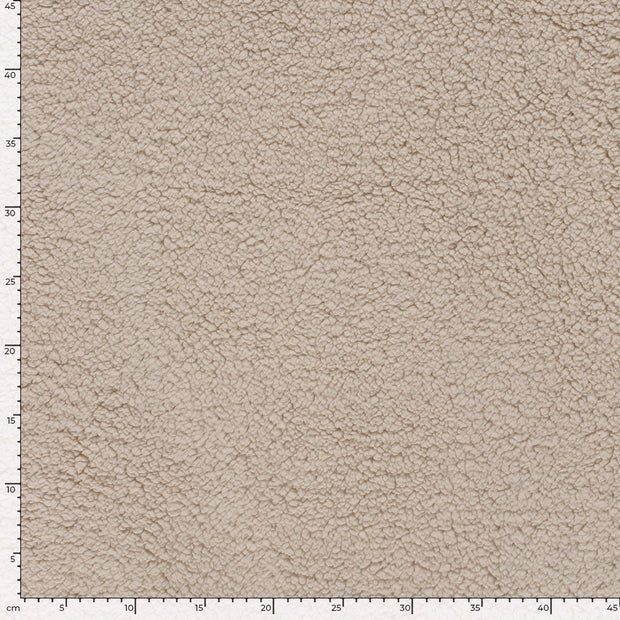 Fake Fur fabric Unicolour Beige