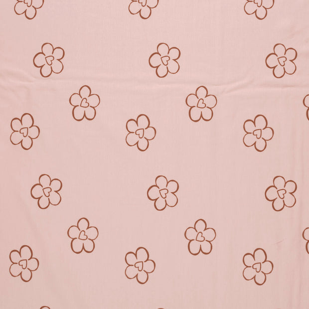 Jersey fabric Pink soft 