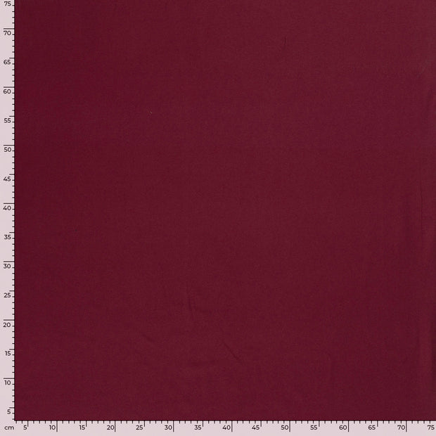 Jersey fabric Unicolour Wine red