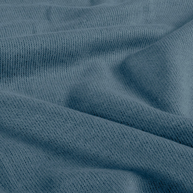 Heavy Knit fabric Melange Indigo